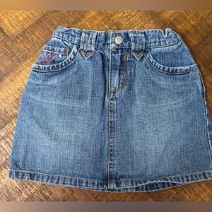 6 Squeeze Denim Rhinestone Skirt